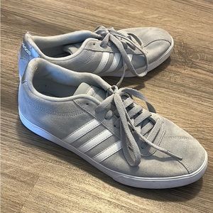 Grey Adidas Suede Sneakers